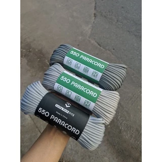 เชือกพาราคอร์ด Paracord 550 เชือกคุณภาพดี ขนาด4มิล ยาว31เมตรหรือ100ฟุต ทนUV