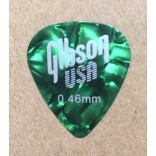 Gibson ปิ๊กกีตาร์โปร่งอย่างดีของแท้ รูปหยดน้ำขนาด 0.46 พร้อมส่ง 🚚 ส่งเร็ว 🚀