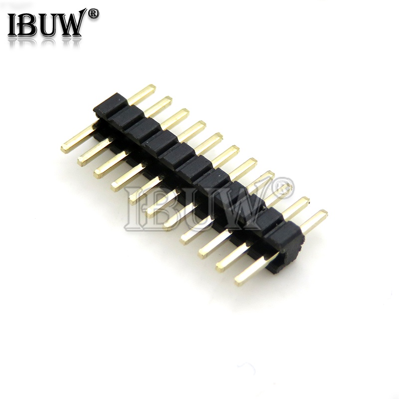บอร์ดเชื่อมต่อ PCB แถวเดียว ตัวผู้ 1.27 Pin 1*2 4 5 6 8 10 12 15-40p 50p 1.27 มม. สําหรับ Arduino 5-10 ชิ้น