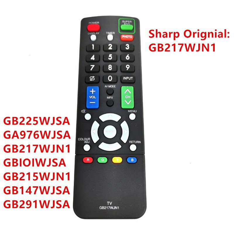 SHARP GB217WJN1oringinal สมาร์ททีวีรีโมทคอนโทรล LED LCD TV RM-L1238 สําหรับ GB225WJSA GA976WJSA GB217WJN1 GA291IWJSA GB215WJN1 GB147SA GB