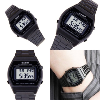 นาฬิกา CASIO ของแท้ รับประกันศูนย์ รุ่น B640WB นาฬิกาดิจิตอล สายปรับเลื่อนได้ ใส่ได้ทั้งชายหญิง สายดำ กันน้ำ