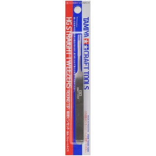 Tamiya HG Straight Tweezers (Round Tip) (TA 74109)