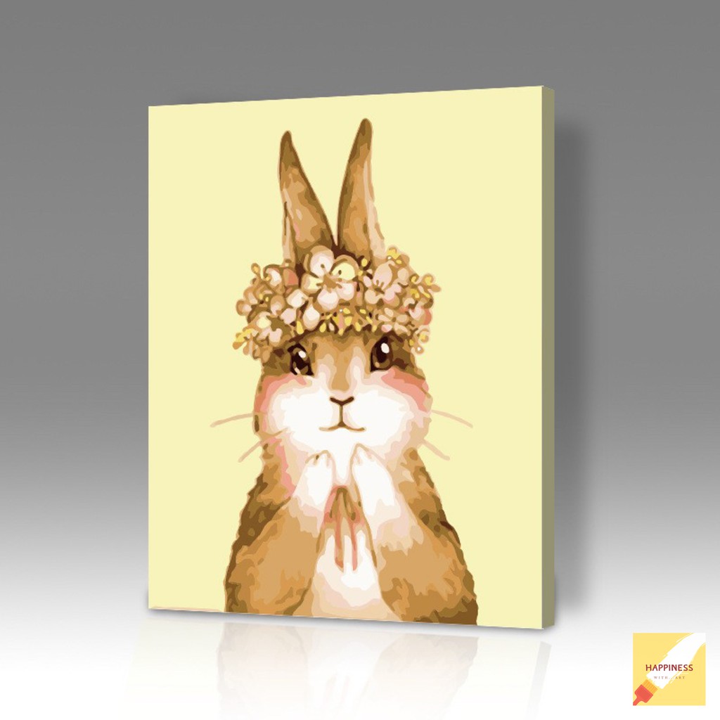 (AC7) ชุดระบายสี รูปภาพ ของขวัญ ชุดระบายสีตามตัวเลข paint by numbers งานฝีมือ DIY