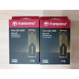 🔥 พร้อมส่ง🔥 Transcend M.2 SSD 240S 1TB R3800MB/s W2800MB/s PCIe ของใหม่ยังไม่แกะกล่อง ประกัน 5 ปี