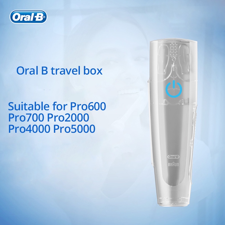 กล่องเก็บแปรงสีฟันไฟฟ้า Oral B สําหรับ Pro 600 700 2000 2500 4000