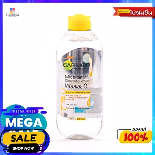 การ์นิเย่ ไมเซล่าคลีนซิ่ง วิตซี 400มลผลิตภัณฑ์ดูแลผิวหน้าGARNIER MICELLAR CLEANSING VIT C 400ML