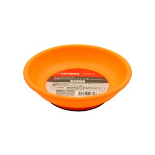 ถาดแม่เหล็กกลม สีส้ม ( Plastic Magnetic Tray(Orange) )