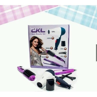 CKL 5pcs Beauty Set CKL-5552 CKL-5552 ชุดอุปกรณ์ทำผม 5 ชิ้น ม้วน หนีบ ไดร์ เป่า ครบในชุดเดียว