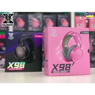 ✨🛒ส่งเร็ว💥 Nubwo X98 Gaming Headset หูฟังเกมมิ่งเซอร์ราวด์ 7.1 เอฟเฟคแสง LED Lighting ไมค์ขนาดเล็ก เชื่อมต่อ USB 2.0