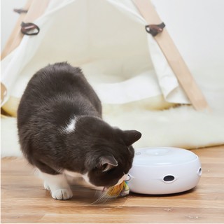 KAFBO selected Smart Cat Toy by KAFBO ของเล่นแมว ของแมว ของเล่นแมวอัตโนมัติ พร้อมถ่านอัลคาไลน์ 4 ก้อน