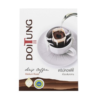 Doitung Drip Coffee 10g*6 ดอยตุง กาแฟคั่วบด ดริพคอฟฟี่ มีเดี่ยมโรสต์ 10กรัม แพค 6ซอง