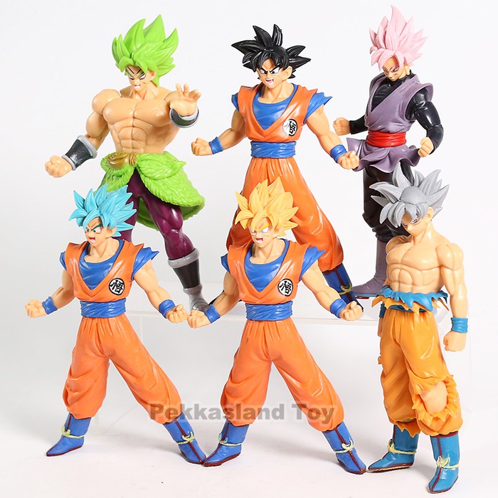Broly Goku Jiren Zamasu Dragon Ball Action Figure Set เนื้อหาขนาดใหญ่ 6