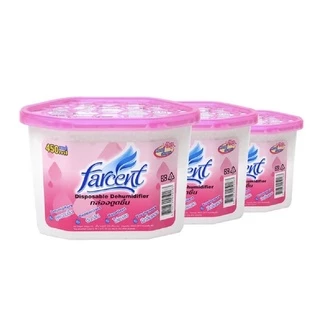 ใช้โค้ดส่งฟรี กล่องดูดความชื้น ถ่านดูดความชื้น และดับกลิ่น FARCENT 450ml