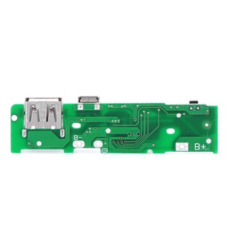 ❤❤ โมดูลบอร์ดที่ชาร์จพาวเวอร์แบงก์ USB 5V 2A PCB สำหรับ 18650