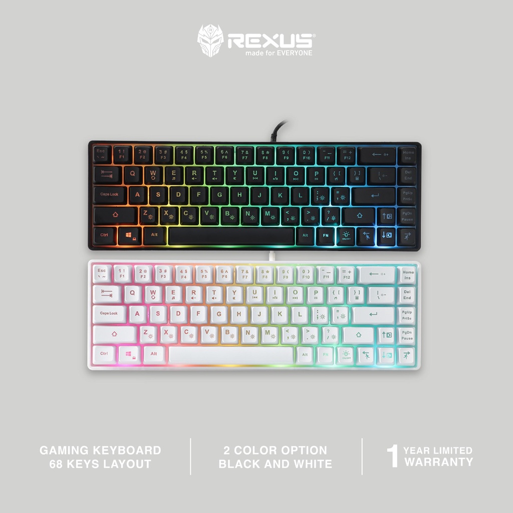 Rexus Gaming K68M Mini Battlefire Keyboard
