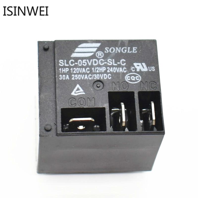 Power Relays SLC-05VDC-SL-C 5V 30A T91 HF2100 A set of conversions 5PIN Relay Wholesale Price