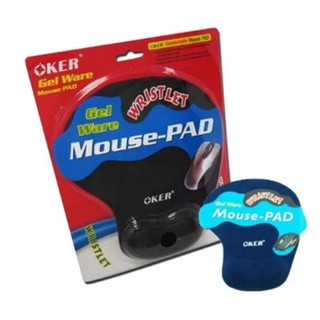 OKER แผ่นรองเม้าส์พร้อมเจลรองข้อมือ Mouse Pad with Gel Wrist Support