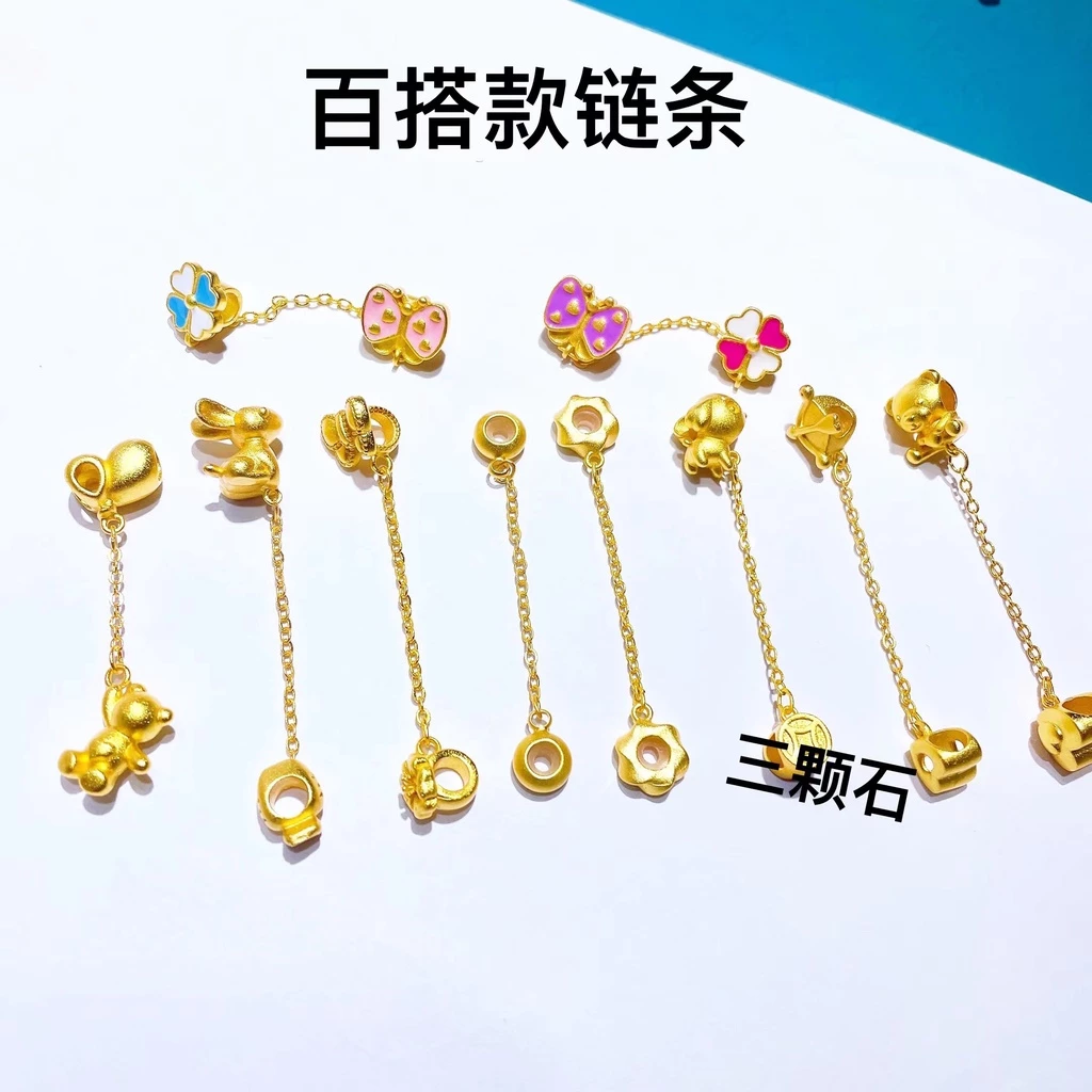 สายโซ่ถัก แฮนด์เมด ขนาดใหญ่ สไตล์โบราณ สีทอง สำหรับทำเครื่องประดับ DIY thumbnail 4