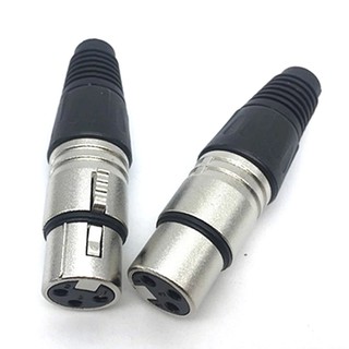 🛍️SUN RKT🛒ไมโครโฟนออดิโอ Xlr Connector 3p / 4p / 5p Contacts ปลั๊กซ็อกเก็ต