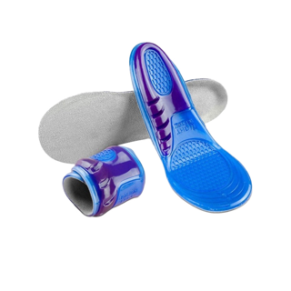 แผ่นเจลรองเท้าเพื่อสุขภาพแผ่นถนอมส้นเท้า ลดแรงกระแทก แก้อาการปวดเมื่อย แผ่นรองเท้าเจลเพื่อสุขภาพ (1แพ็ค=1คู่)รุ่นSG201