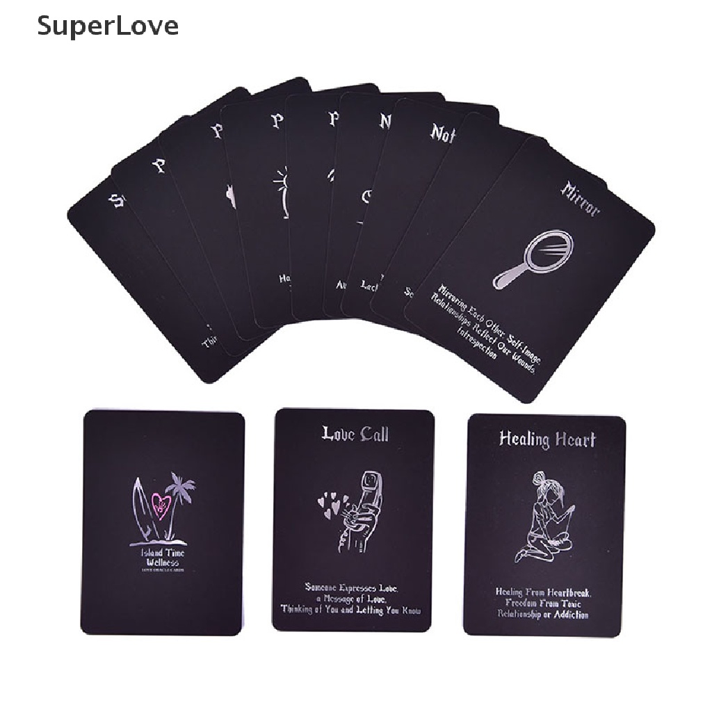 SUPER♥ 54 Island Time Wellness Love Oracle Cards Tarot Card Divination Board Game Cards
 HOT