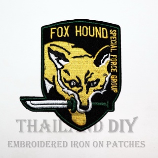 ตัวรีดติดเสื้อ งานปัก ทหาร ทหารเรือ ชุดทหาร หน่วยรบพิเศษ นานาชาติ Fox Hound SF Army Patch WOP DIY ตัวรีด อาร์มติดเสื้อ