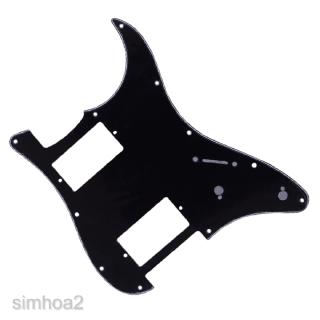 ss pickguard แผ่นกันรอยสีดํา 11 ช่องสําหรับกีต้าร์ 2 ชั้น