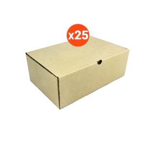 กล่องพัสดุไปรษณีย์ แข็งแรงพิเศษ Size ค / C (20 x 30 x 11 ซม.) (แพ็คละ 25 กล่อง) แบบไดคัท