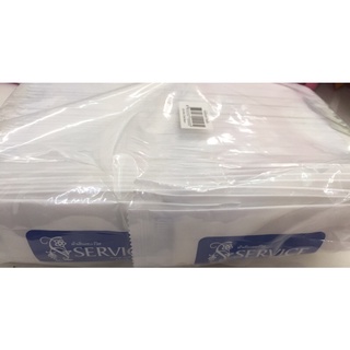 ผ้าเย็นเซอร์วิส เนื้อผ้าสำลี (ขายยกแพ็ค100ชิ้น) 15.2x17.7 cm…