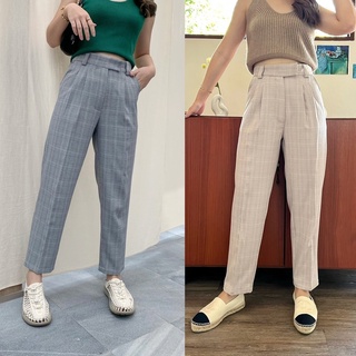 Boyish Pants กางเกงขายาวเอวสูง ทรงสลิมบอย