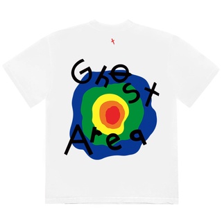 ใหม่ เสื้อยืดแขนสั้น ผ้าฝ้าย พิมพ์ลายหน้ายิ้ม Kanye CPFM.XYZ Ghost Area