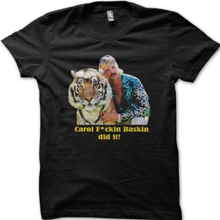 [S-5XL] เสื้อยืด พิมพ์ลาย Joe Exotic Tiger King Carol F*Ckin Baskin Did It สําหรับผู้ชาย