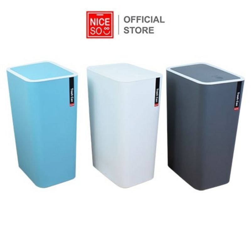 ALLINWHITE Aesthetic Whiteถังขยะ 12L Niceso & Mrdiy Mr.Diy Mr Diy