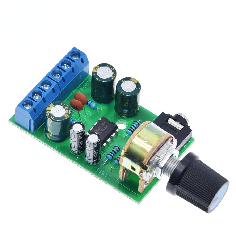 Tda2822m บอร์ดโมดูลขยายเสียงสเตอริโอ 2.0 ช่องสัญญาณคู่ AUX DC 1.8-12V