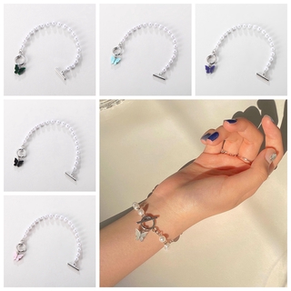 #New Arrival# Korean Pearl Butterfly Bracelet Simple Animal Bracelet for Women