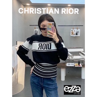 CHRISTIAN DIOR KNIT TWO TONE SWEATER SHIRT