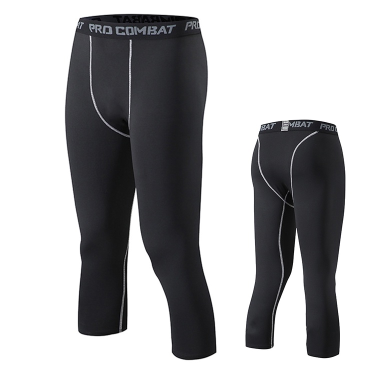 กางเกงเลกกิ้ง 3/4 PRO COMBAT กางเกงกีฬา [กทม. พร้อมส่ง]