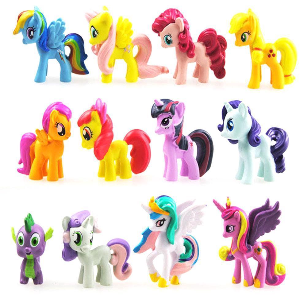 ฟิกเกอร์ My Little Pony เค้ก PVC 12 ชิ้น / ชุด