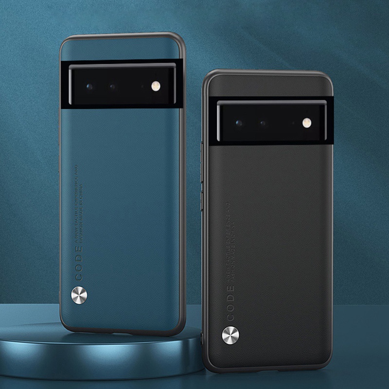 สําหรับ Google Pixel 6 Pro 5 5A 4A 5G แฟชั่นหนังปกหลัง Soft TPU กรอบป้องกันกรณี