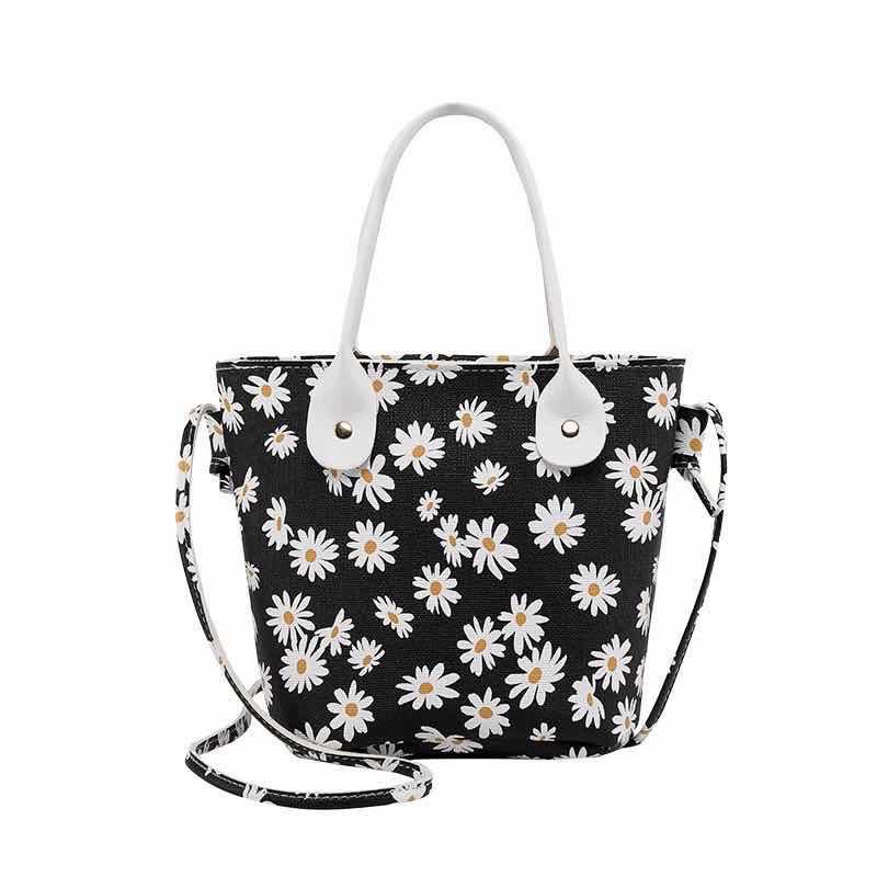 super fashion shopPrinted small daisy bucket bag sweet one-shoulder diagonal portable lady bag 64679