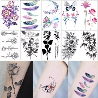 Women &amp; Man Sexy Arm Legs Realistic Temporary Tattoo Stickers