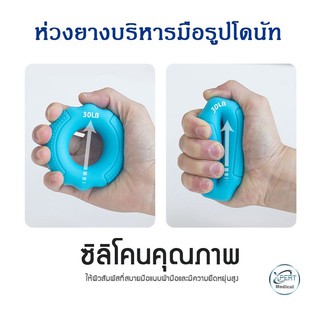 ห่วงยางบริหารมือรูปโดนัท ที่บริหารมือ รูปโดนัท เสริมสร้างกล้ามเนื้อตามระดับกำลังมือ โดนัทบริหารมือ แบบ 2 ทิศทาง