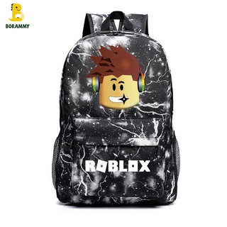 QQS206 roblox เกมอุปกรณ์ต่อพ่วงผู้ชายและผู้หญิงกระเป๋าเป้สะพายหลังกระเป๋าเดินทางกระเป๋าคอมพิวเตอร์นักเรียนกระเป๋านักเรียน