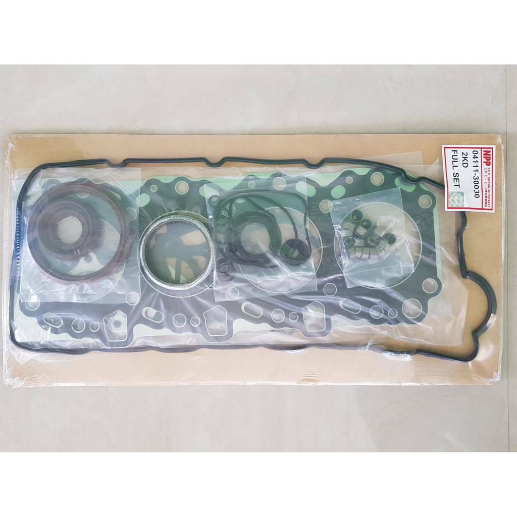 ประเก็นชุดใหญ่ TOYOTA  VIGO 3000,1KD    ไต้หวัน  ชุดละ1400บาท   แถมฟรีกาวทาประเก็น เนื้อสีดำ Versachem USA 1หลอด