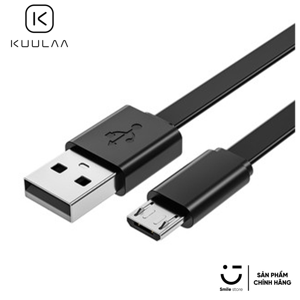 KUULAA สายชาร์จ Micro USB สําหรับ Xiaomi, Oppo, Samsung USB Pin ความยาว 30 ซม.