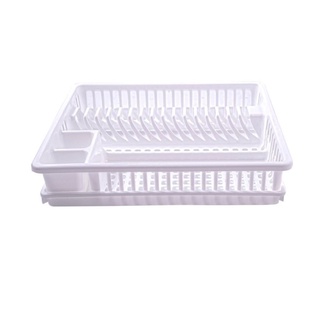 ที่คว่ำจานพลาสติก G-WARE 266 สีขาว