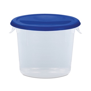 Food Storage 6 QT แบบใสฝาสีน้ำเงิน ถังพลาสติก Food Storage 6 QT Clear Blue Lid