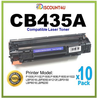 **Pack10** Discount4U .. ตลับหมึกเลเซอร์เทียบเท่า CB435A CE285A / 35A /85A / 36A / 78A for HP P1006/P1005