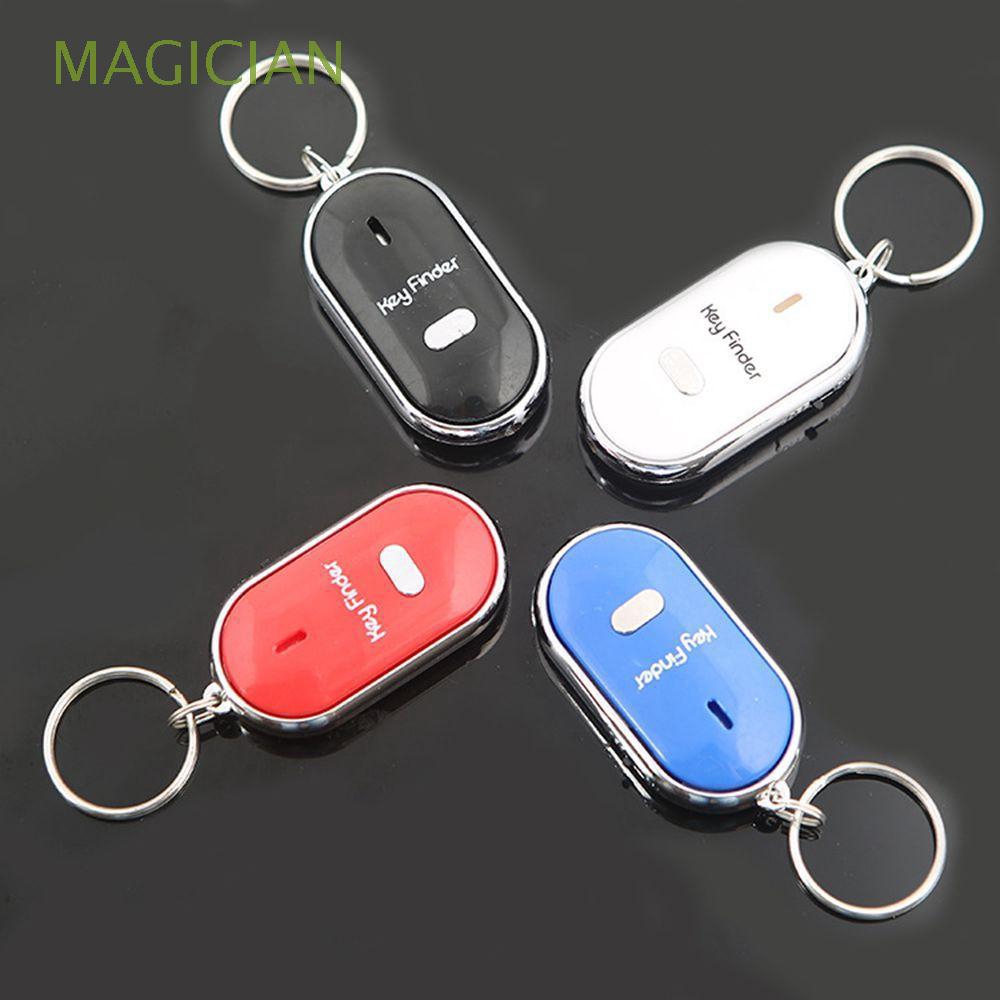 Outdoor Locator Whistle Sound Control AntiLost LED Key Finder Keychain