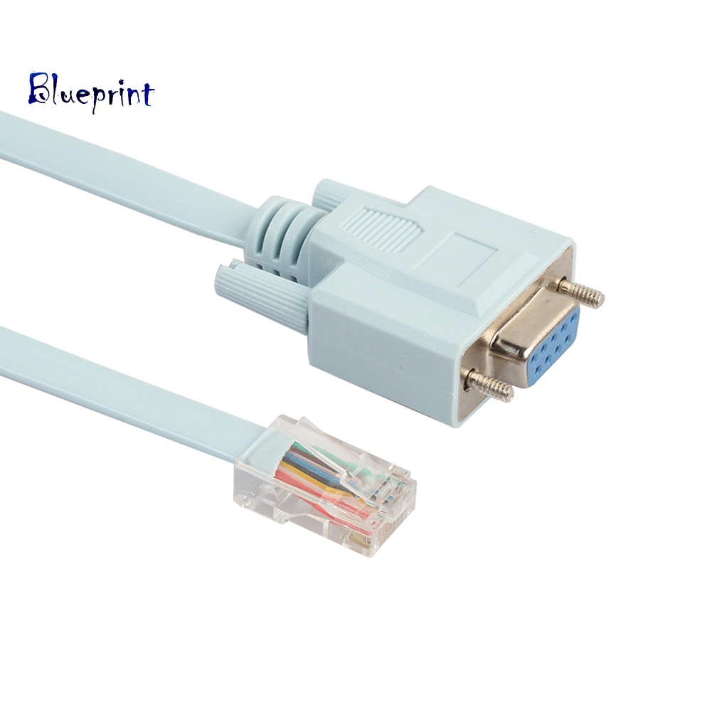 ★BP 5ft 9Pin DB9 Serial RS232 ถึง RJ45 Cat5 Ethernet คอนโซลสายแบบโรลโอเวอร์สําหรับ Cisco